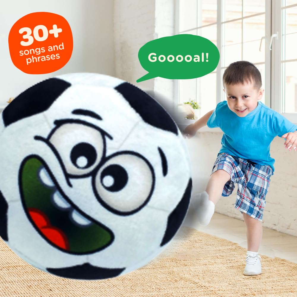 Move2Play, Hilariously Interactive Toy Soccer Ball with Music and Sound Effects, Ball for Toddlers, Birthday Gift For Boys and Girls 1, 2, 3+ Years Old