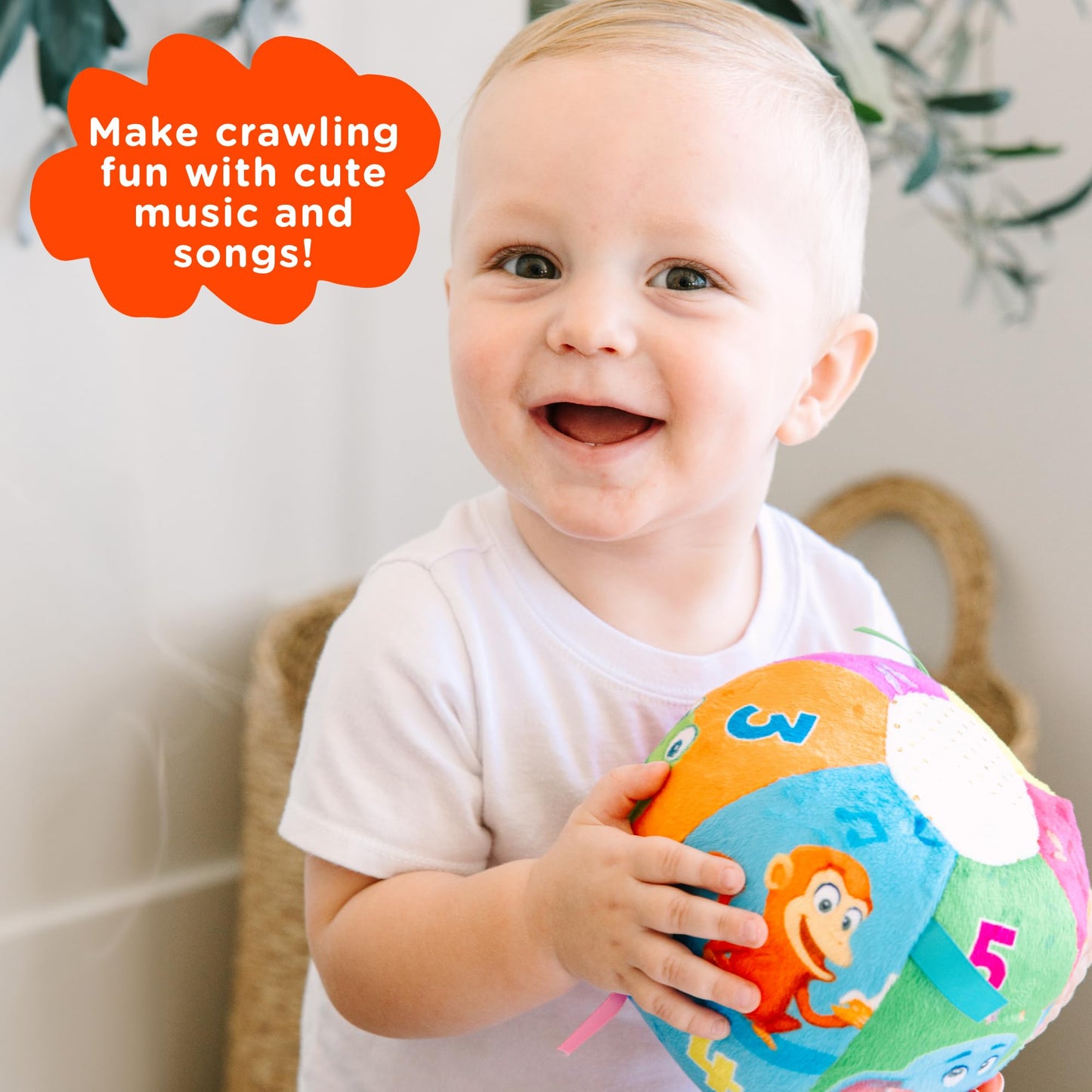 Move2Play, Hilariously Interactive Toy Soccer Ball with Music and Sound Effects, Ball for Toddlers, Birthday Gift For Boys and Girls 1, 2, 3+ Years Old