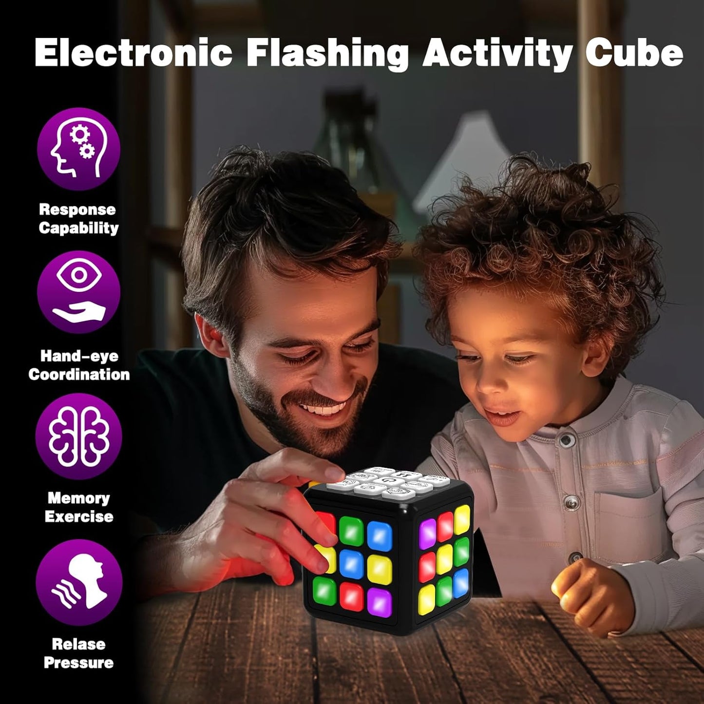 Toys for Kids Age 8-13 Boys Gifts: Fun Brain & Memory Handheld Game Cube for Teens & Adults - Cool Toys STEM Sensory Toy for 6-12+ Year - Birthday Gift for Boy Girls 6 7 8 9 10 11 12 Years Old