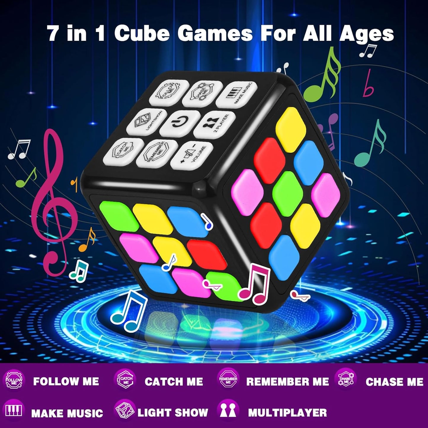 Toys for Kids Age 8-13 Boys Gifts: Fun Brain & Memory Handheld Game Cube for Teens & Adults - Cool Toys STEM Sensory Toy for 6-12+ Year - Birthday Gift for Boy Girls 6 7 8 9 10 11 12 Years Old