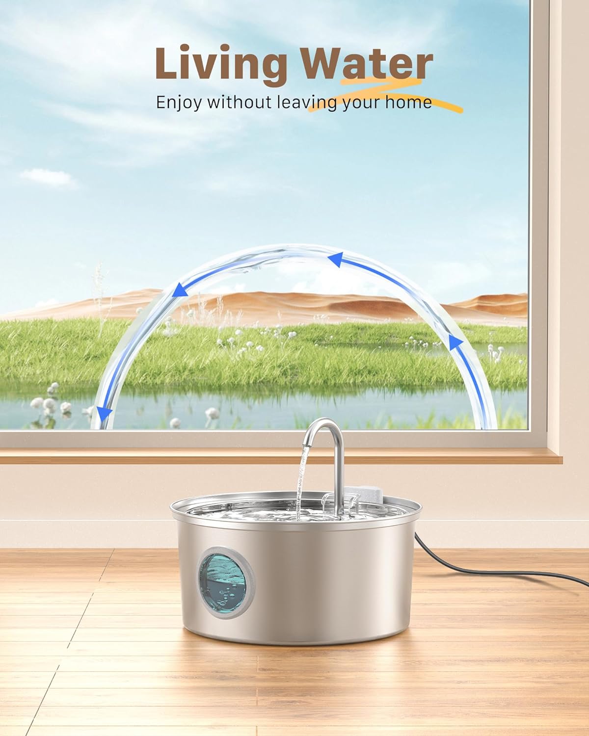 Cat Water Fountain with Pump